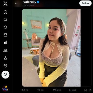 Valerukyy, Cuentas porno de Twitter