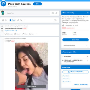 Reddit Sources4Porn, Reddits NSFW
