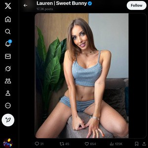 Sweet Bunny, Twitter Pornófiókok