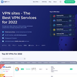 VPN Sites, Nejlepší VPN stránky