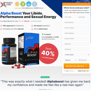 TheAlphaBoost, Comprimidos para Melhoria Masculina