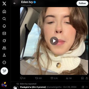 Eden Ivy, Twitter Pornófiókok