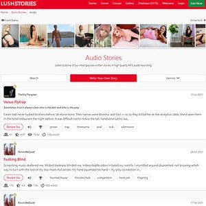 Lush Stories Audio, ASMR Porn Sites