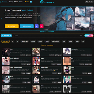 Moemate, Strony z Porno AI