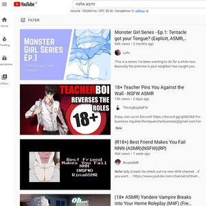 YouTube NSFW ASMR, ASMR Porn Sites